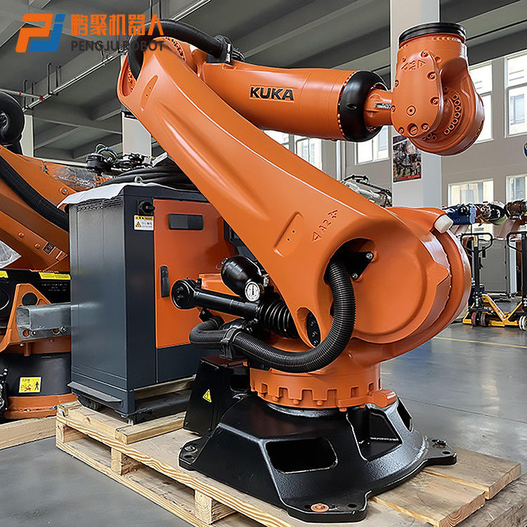 KUKA KR210 R2700 KRC4 booglassen, puntlassen, pers draaien, palletiseren, laden en lossen van onderdelen, snijden