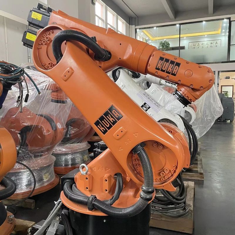Kuka KR30 Negenassige boog lassen robot met H Kuka vorm positioner boog lassen, Spotlassen, studlassen