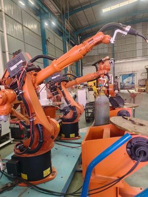 Robotarm 6 As Industrieel materieel 240 kg Lichaamgewicht Plafond Installatie 2,8 M/s Snelheid materiaal snijden verwijdering